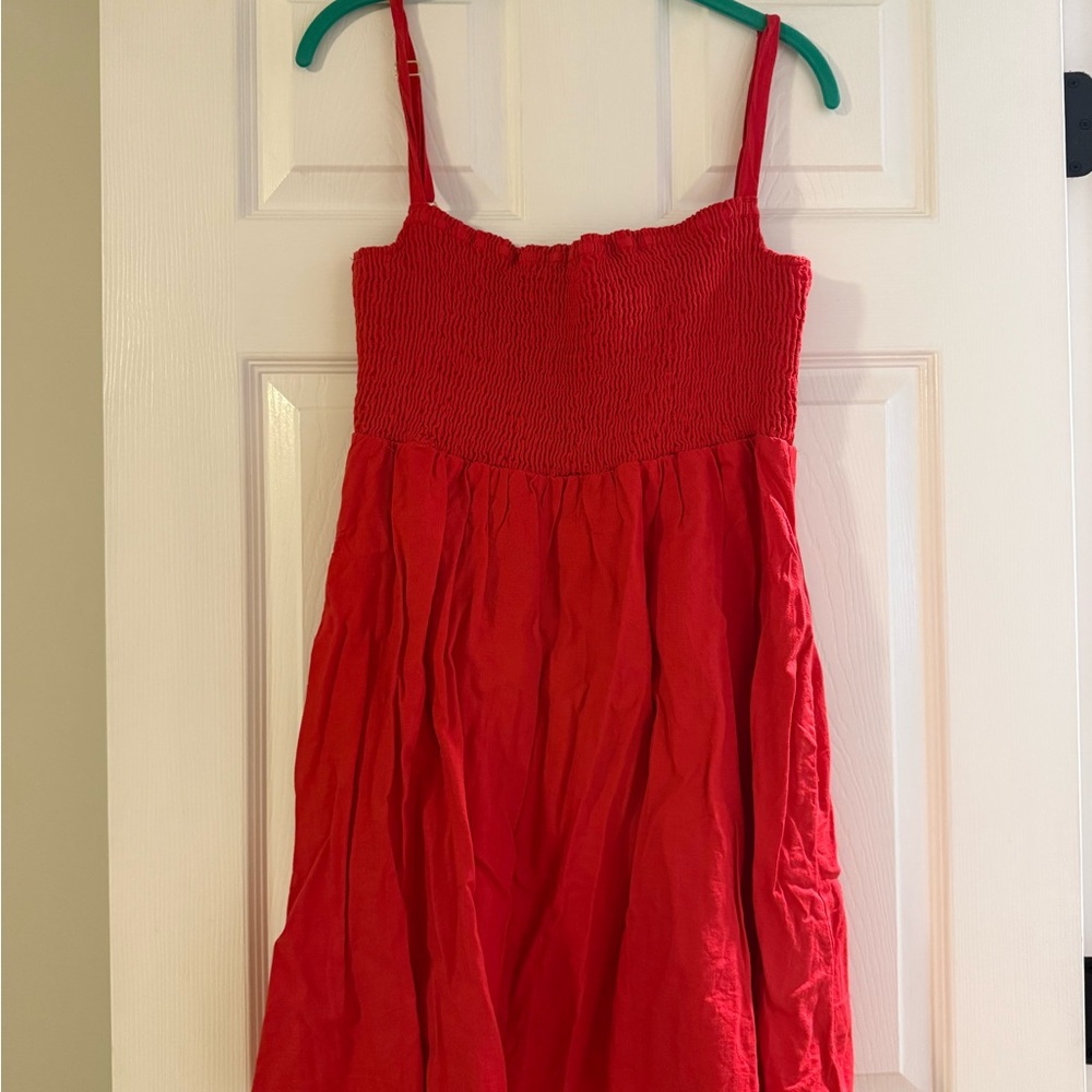 Show Me Your Mumu Red Smocked Sundress